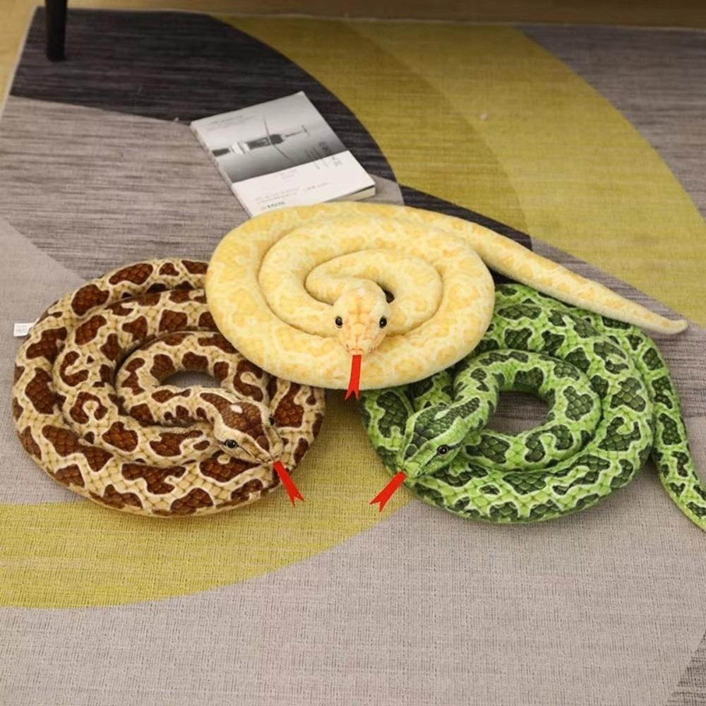 Giant Stuffed Snake Doll Lifelike Stuffed Animal Snake  Funny Birthday Gift