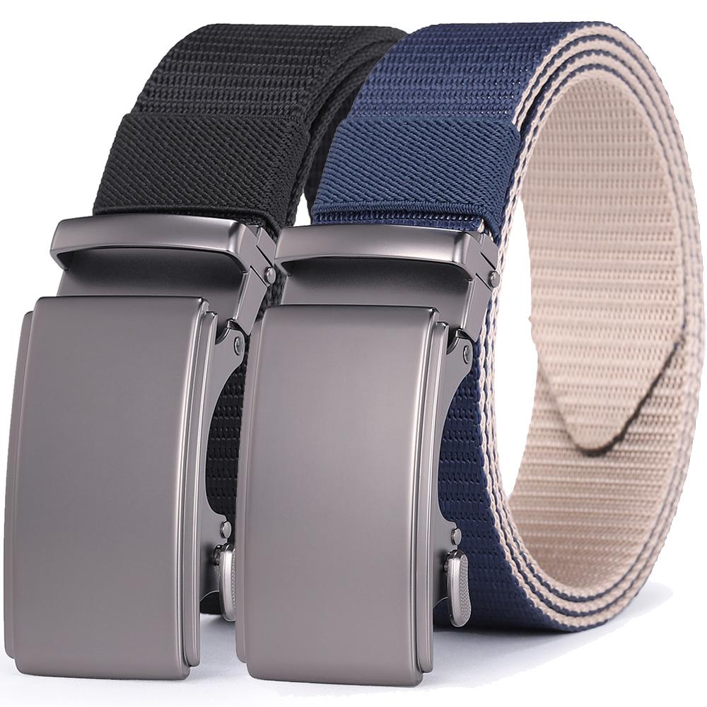 Alloy Automatic Buckle Tactical Ratchet Belt for Men High Quality Military Style Waist Belt Male Canvas Nylon Can use Both Side