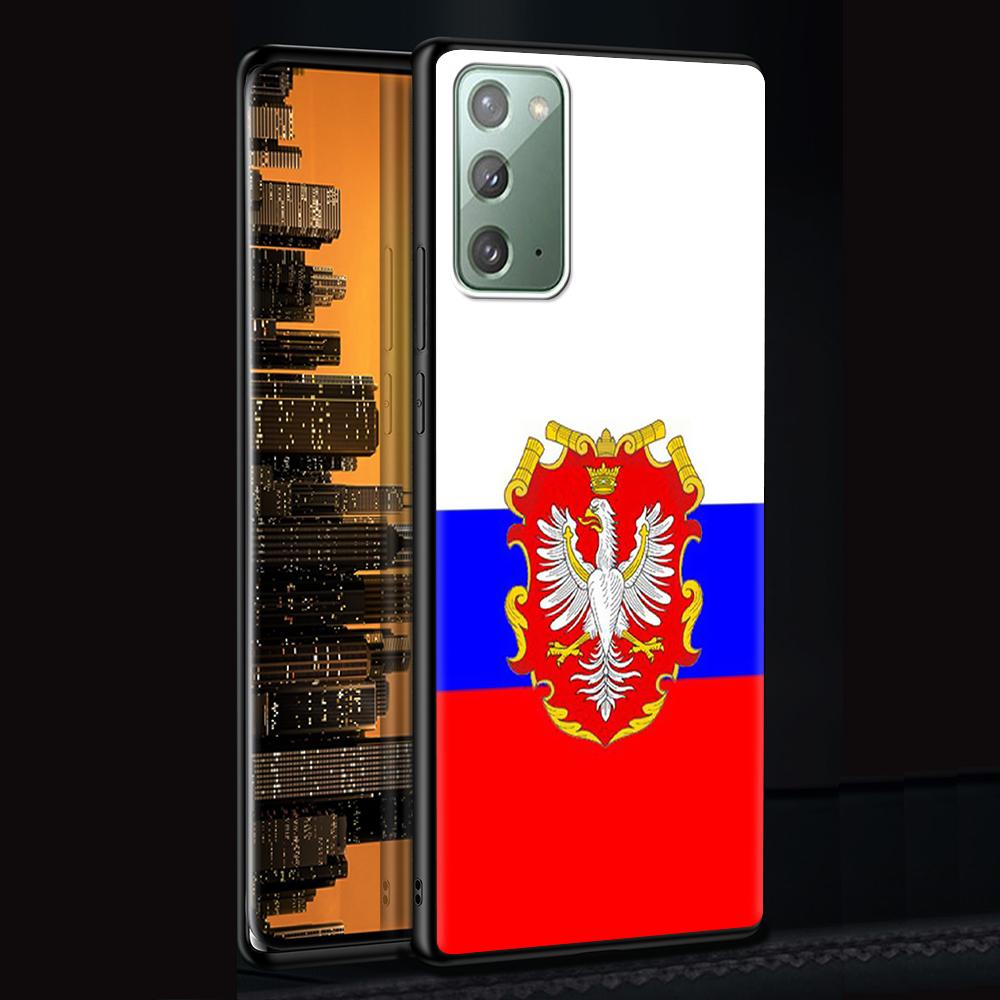 Russian Flag Case for Samsung Galaxy Note 20 Ultra 10 9 8 Silicone Coque M31 M30s M51 M31s M52 5G Soft Black Phone Cover