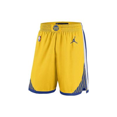 NBA Golden State Warriors Logo Potlač Elastický pás Športové Ležérne Šortky Pánske šortky Žltá CV9560-728