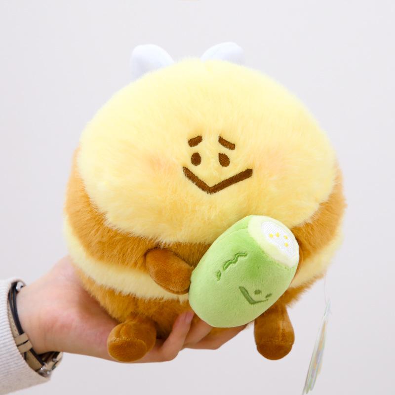 

Bee Stuffed Doll Plush Toy Hug Cabbage Fire Shark Thoughtful Gift For Girls Bitter Bee,20cm/7.87in