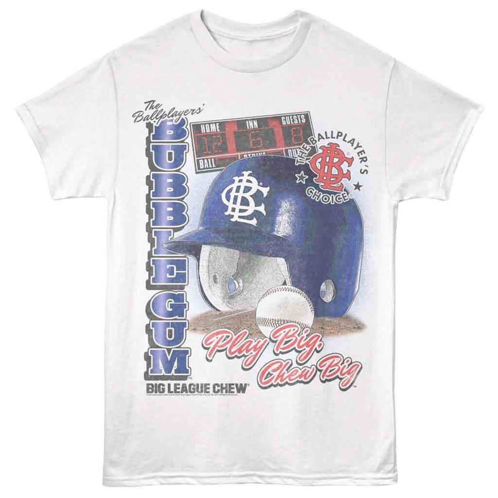 Big League Chew Helm und Anzeigetafel Weißes T-Shirt