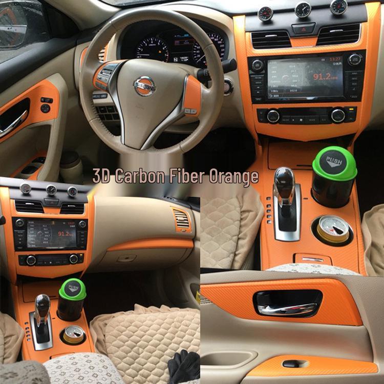 Compatible with 2013-2018 Teana, Carbon Fiber Center Console Gear Decor Sticker.