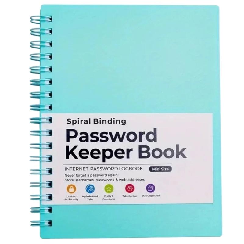Libro Password Sicuro e Organizzato Quaderno Custode Password con Schede Alfabetiche per Anziani