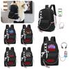 Stilvoller Stranger Things Rucksack mit USB-Ladeanschluss 20-35l Fassungsvermögen Oxford-Stoffmaterial