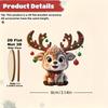 Cartoon Fawn Elk Hanging Pendants Cute Animal Christmas Tree Ornaments New‑Year Holiday‑Gift and Home Party Decoration Supplies