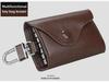 Genuine Leather Universal Car Key Bag for Men - Multifunctional Gift