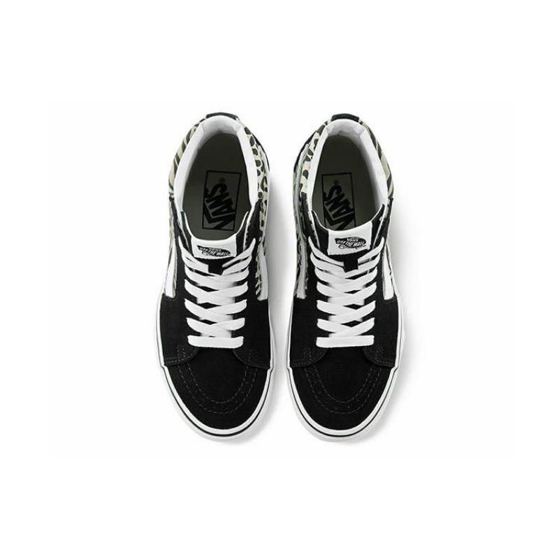 Vans SK8-Hi Animal Print High Top Unisex Skate Shoes Black Brown VN0A32QG9XB