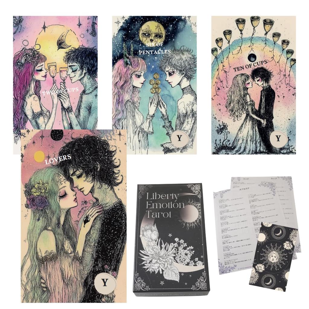 by YouTuber Liberty Emotion Tarot tarot cards Includes a guidebook for love readings and a guide For beginners to experienced readers [Supervised