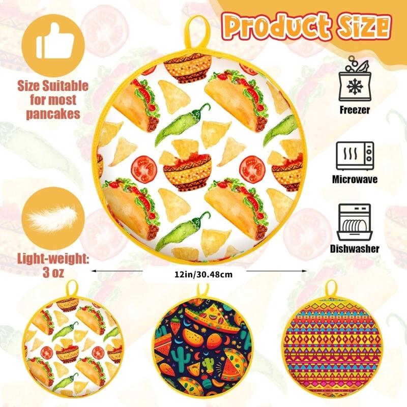 Pack of 3 Safe Food Warmers Craft from Soft Polyester with PP Cotton Filling Ensuring Safe Food Warmth and Durability