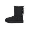 (WMNS) Stivali da neve a quadri con fiocco 'Nero' Donna 1138131-BLK