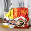 1pc One Piece Adventure Soft Throw Blanket Flannel All Season Light Weight Living Room/Bedroom Warm Blanket. M7270140