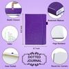 Feela Bullet Journal Synthetic A5 Dot Pen Included Notebook, Leather, Size, Grid, (Purple)
