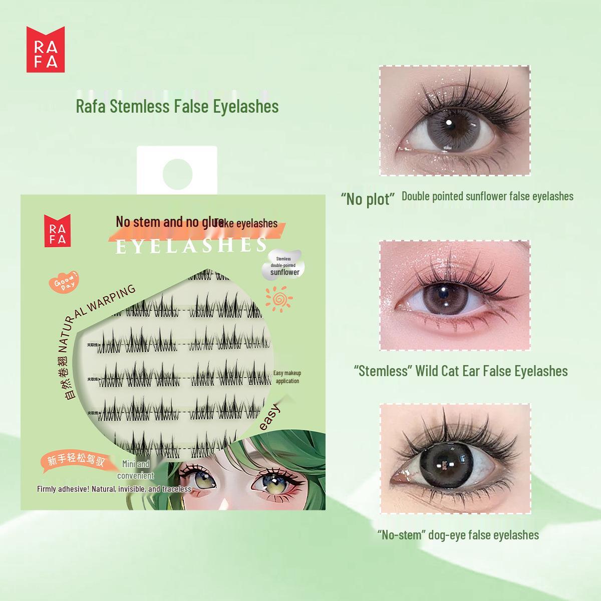

Lafa Glue-Free Double-Pointed Sunflower False Eyelashes for a Wild Cat Eye Look