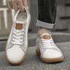 Zapatillas de Cuero Bajas para Hombre y Mujer - Estilo Coreano Casual Primavera/Otoño