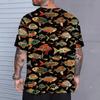 Printed Fashion Crew Neck Short Sleeve Top Casual Comfort T-Shirt Men's