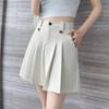 Fashionable Loose Pleated Shorts with High Waist for Women