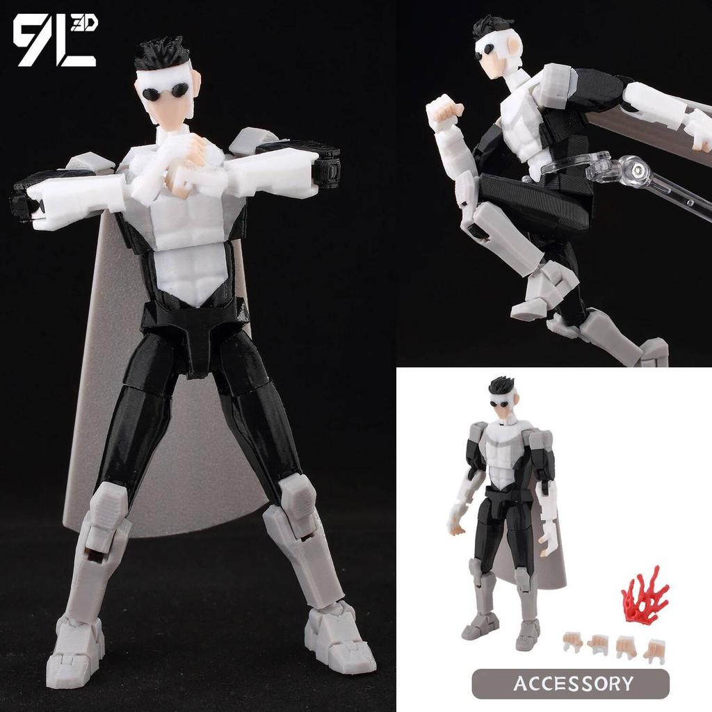 9L3D Lucky 13 Ragazzo Invincibile Conquista Omni Action Figure Modello Anime Stampato 3D Articolato Posabile Giocattolo da Collezione Regalo Fan