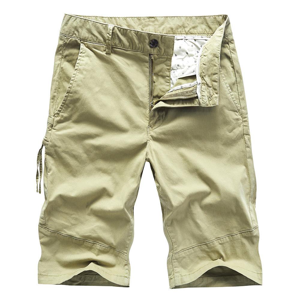 

Рабочие шорты мужские летние повседневные штаны длиной три четверти из чистого хлопка свободного кроя с множеством карманов универсальные брюки 38
