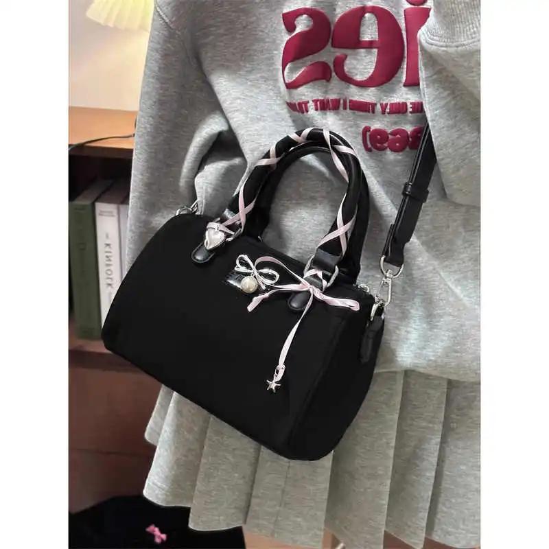 Sweet Bow Women's Matte Leather Shoulder Bags Ladies Small Crossbody Bag Portable Tote Female Purses Fashi Bost Handbags