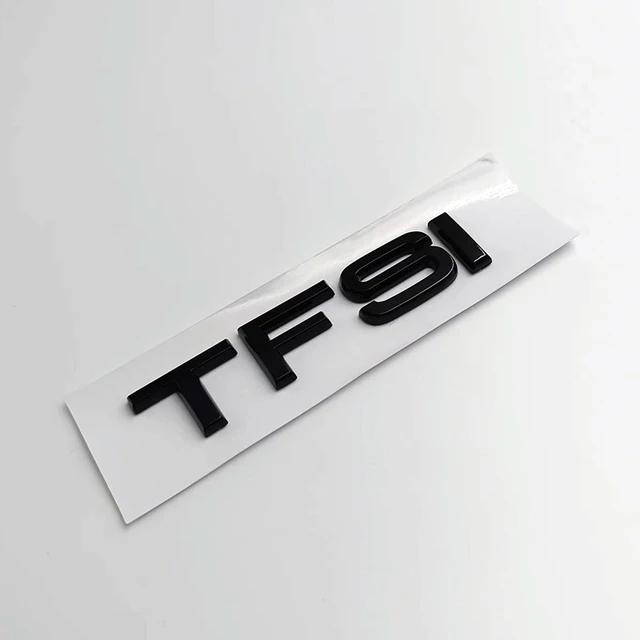 AAZN1 3D TFSI TDI Autoaufkleber ABS Buchstaben Logo Heckklappe Kofferraum Emblem Abzeichen Aufkleber für A3 A4 A5 A6 A7 A8 Q2 Q3 Q5 Q7 Zubehör