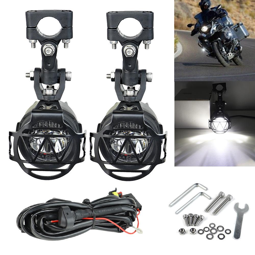 2PC/Motorcycle Fog Lights Upgraded LED Auxiliary Spotlight 40W 6000 LM for BMW R1200GS ADV F800GS F700GS F650 K1600