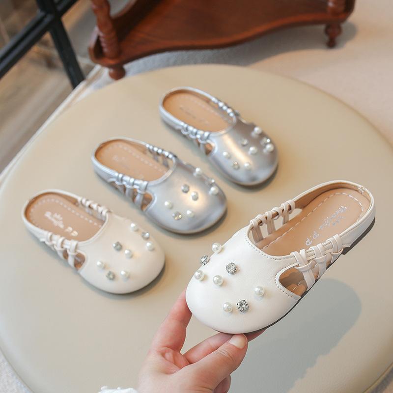 Girls' New Style Retro Rubber-soled Anti-slip Shoes, Slippers, Children's Shoes