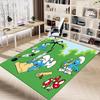 1pc Smurfs Forest Carpet for Playroom Bedroom Living Room Sofa Home Decor,kids Game Area Rug Non-slip Floor Mat Y72398