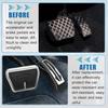 2 Pcs Accelerator Pedal and Brake Pedal Cover Set for BMW X3 X4 Metal Rubber