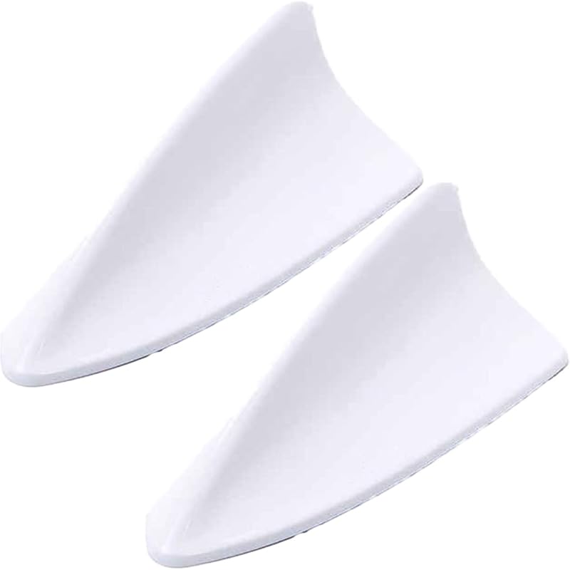 Универсальный 2шт ABS автомобильный спойлер на крышу плавники акулы комплект крыльев универсальный генератор вихрей воздуха диффузор плавники акулы для автомобилей грузовиков, синий белый