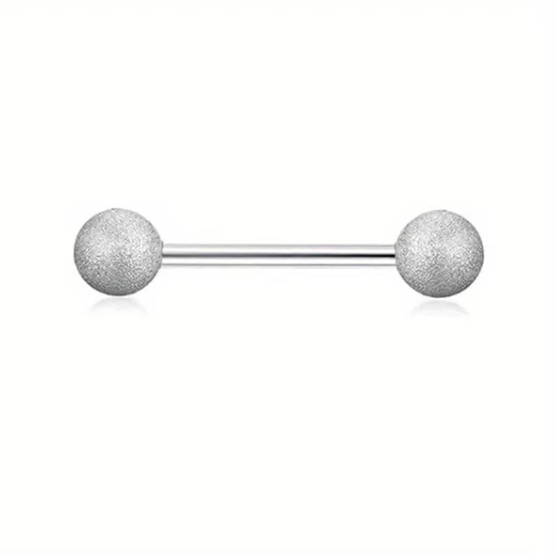 Bobisty 1pc 14G Nipple Rings 316L Surgical Steel Heart CZ Tongue Barbell Body Piercing Ring
