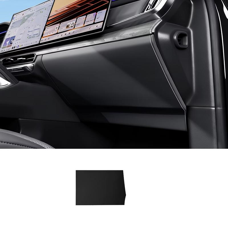 For Zeekr 8X 2026 Main Driver's Panel Glove Box Anti-kick Pad Leather Protective Cover Car Interior Accessories