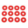 12PCS Guitar Strap Non Slip Locks PE Material Strap Protector Blocks for Acoustic Guitar Ukulele Bass Red