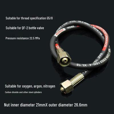 High-Pressure Flexible Hose for Gas Cylinder Transfer (CO2/O2/Argon)