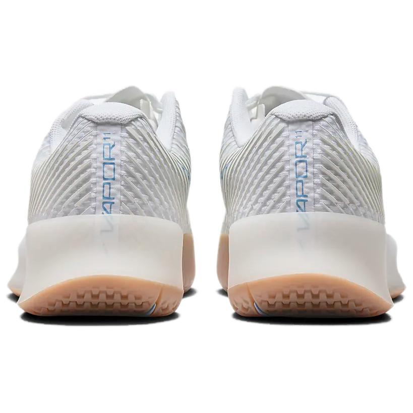 NikeCourt Air Zoom Vapor 11 HC White Light Blue Gum Men Sneakers Sail Gum-Light-Brown DR6966-107