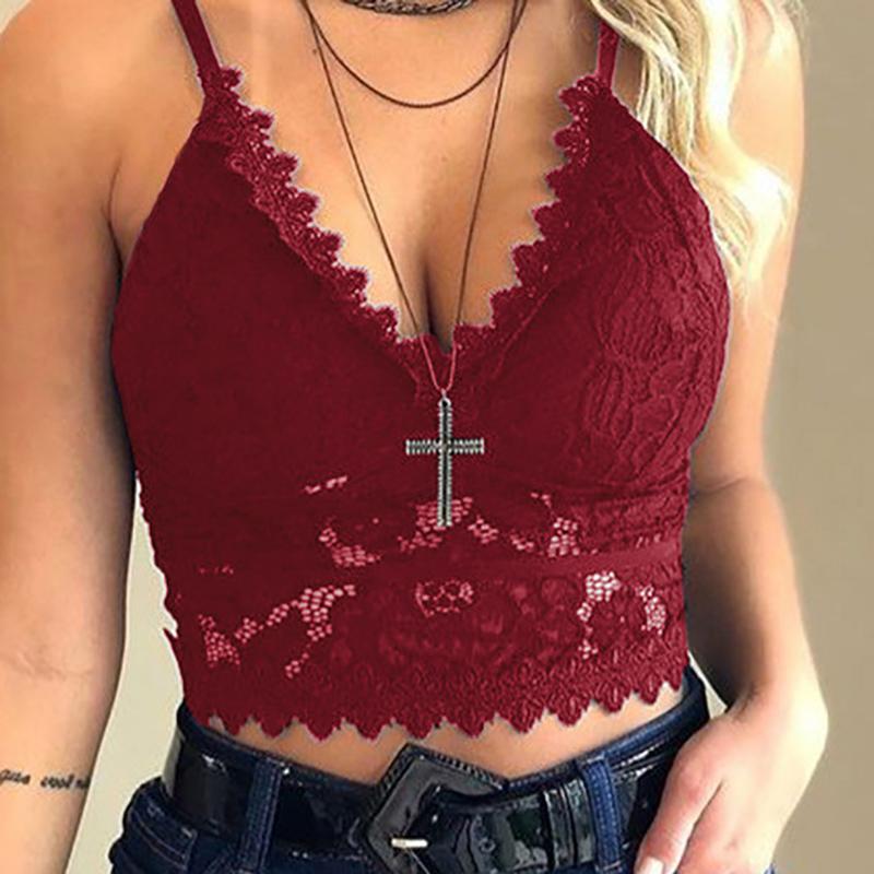 Bralet Bralette Womens Lace Bra Bustier Crop Top Ladies Camisole Cami Tank Vest