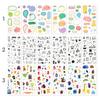 Decorative Sticker Pack for 72 12 Assorted Washi Decorative Adhesive Graffiti Patches Adults 1500+ Designs, Sheets, Themes, Stickers, Stickers,