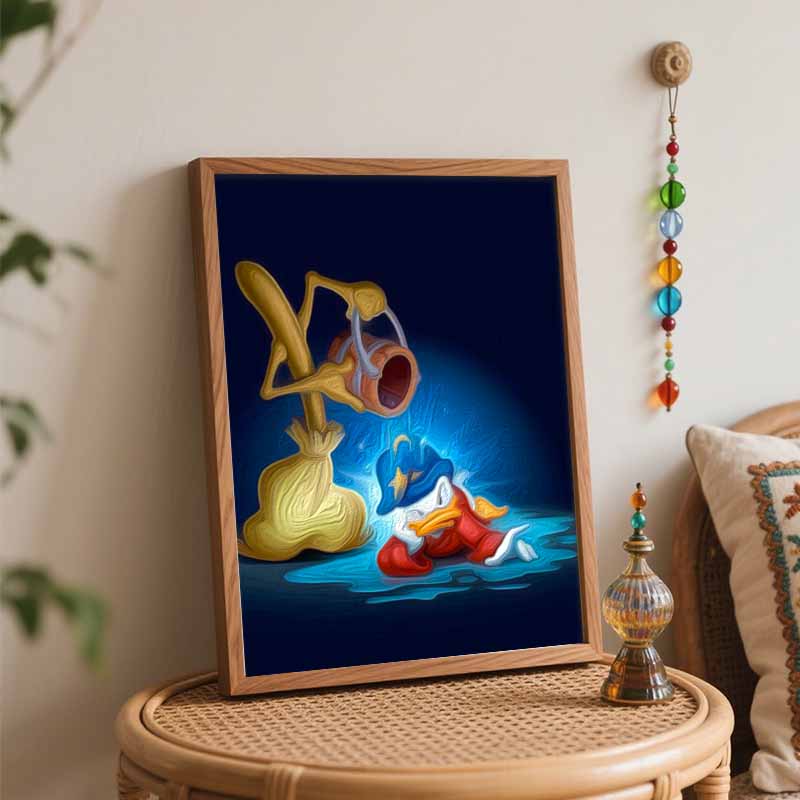 Disney Donald Duck Sorcerer Digital Oil Painting Art Painting Kit Manual Diy Painting for Home Decorations
