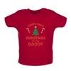 Happy First Christmas Like My Daddy - Kids T-Shirt Tees Top - 1st Cute Santa Claus