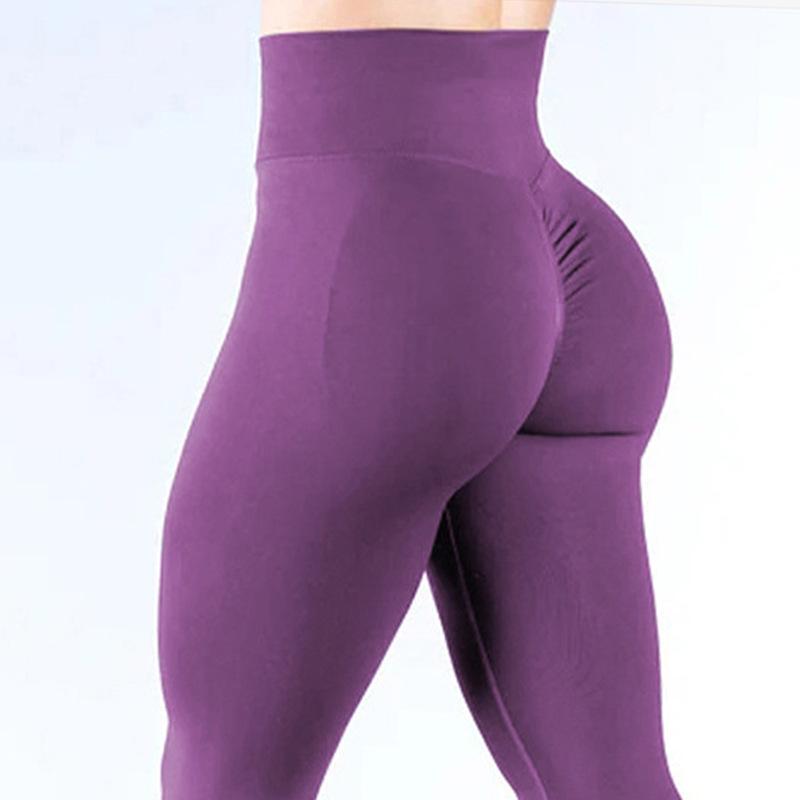 European & American DFYNE Seamless Yoga Fitness Trousers - Hip-Lifting, Tight Fit.