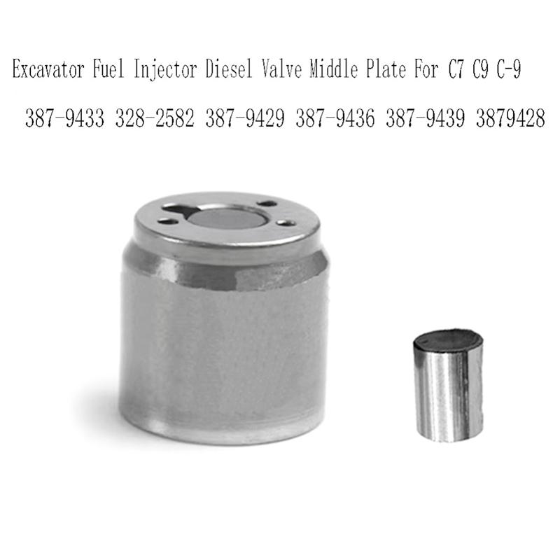 ABLZ-Excavator Fuel Injector Diesel Valve Middle Plate For CAT C7 C9 C-9 387-9433 328-2582 387-9429 387-9436 387-9439 3879428