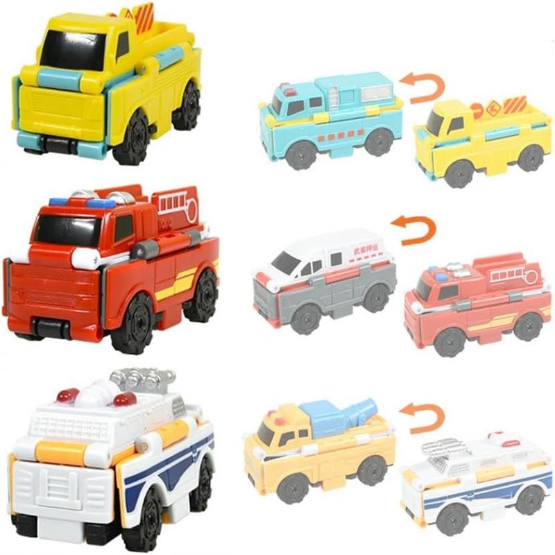 

Машинки-трансформеры Flip Racers, Трансформируемые игрушечные машинки двойного дизайна Flipracers, Flip Racers, Креативные мини-игрушечные машинки-раскладушки 2-в-1 Style 4