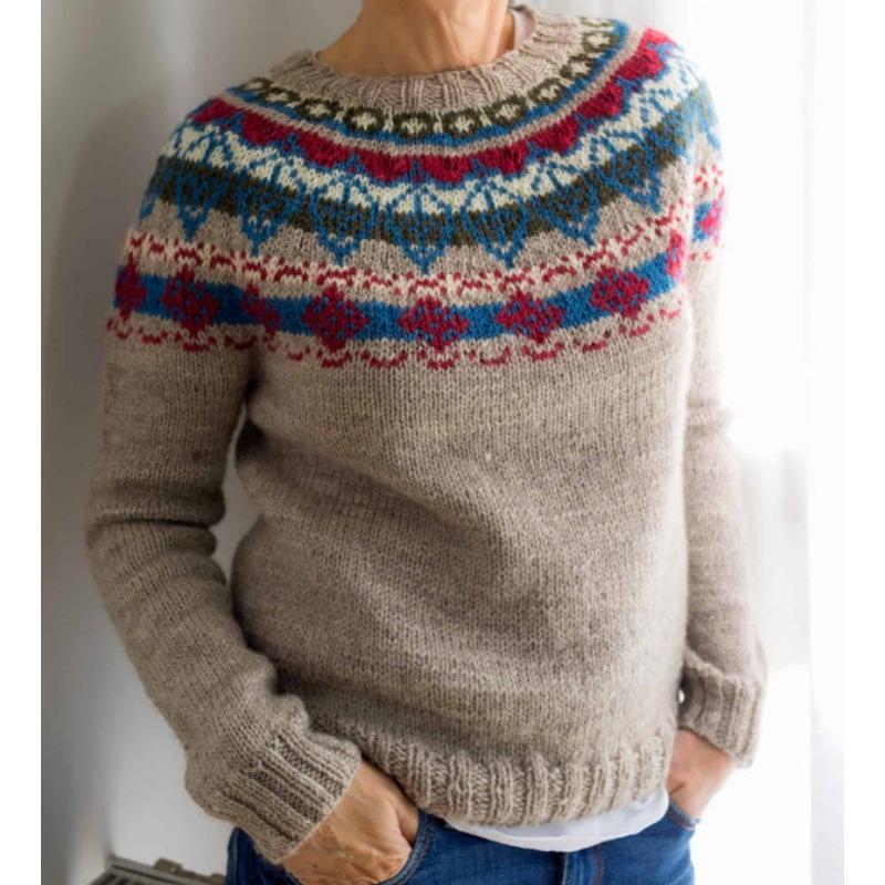 TIFICY Maglioni a girocollo a maniche lunghe per autunno e inverno, moda donna