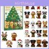 Adventskalender für Hundeliebhaber mit Acryl-Weihnachtsbaumschmuck zum Verschenken in der Weihnachtszeit