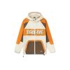 Li Ning Badfive Sports Basketball Series Logo Print Color Block Loose Sports Hoodie Men Jackets Yellow AFDR371-2