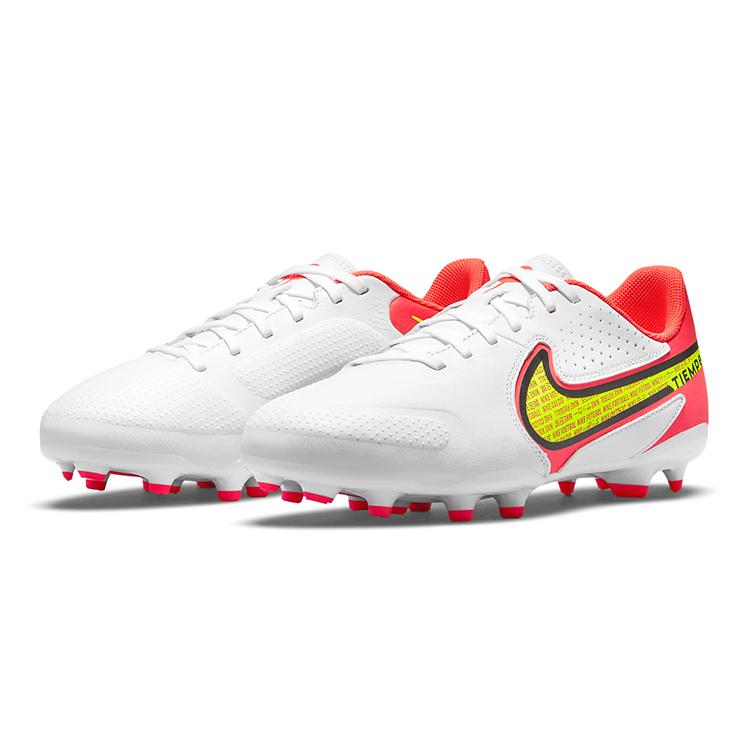 Nike Tiempo Legend 9 Academy MG Low-Top Kinder-Fußballschuhe Weiß Rot Kinder DA1333-176