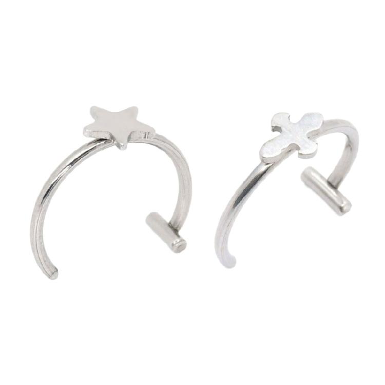Gioielli per Labbra a Clip Anelli per Labbra Punk Gioielli per il Corpo da Donna Acciaio Inossidabile Texture Adatto per Stili di Vita Alternativi Indossare