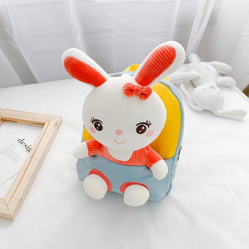 Entzückender Plüsch-Cartoon-Rucksack im koreanischen Stil für Kinder Leichtes, strapazierfähiges Nylon-Design