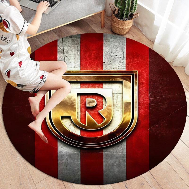 SSV Jahn Regensburg Round Area Rug,Carpet Rug for Living Room Bedroom Sofa Playroom Decor,Non-slip Floor Mat