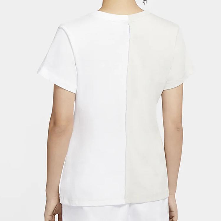 Nike Casual Training Short Sleeve T-Shirt Women Tops White CU5808-072